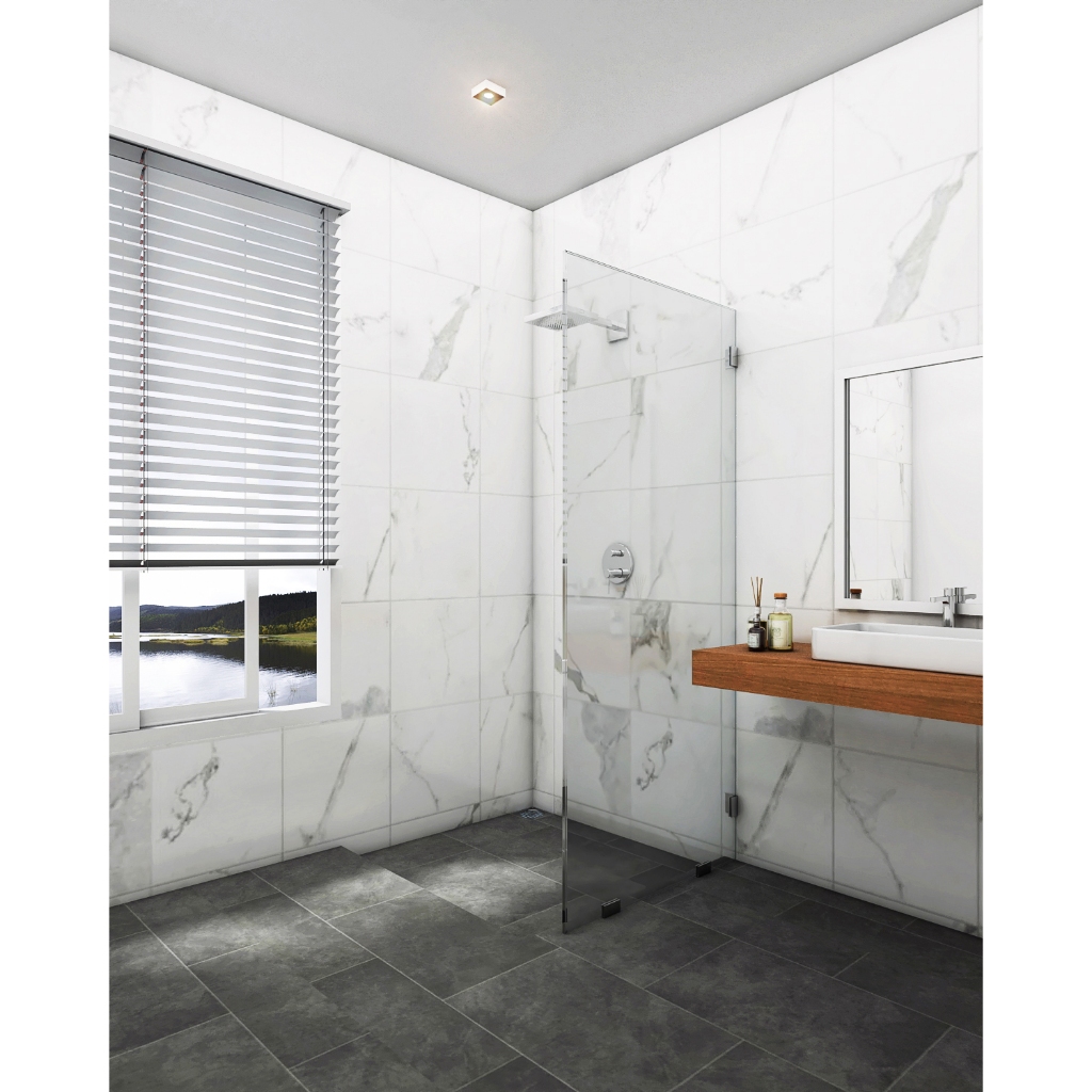 COTTO ฉากกระจกกั้นห้องน้ำ FAC080HRO-GS FIX PANEL 800xH.1850 mm.