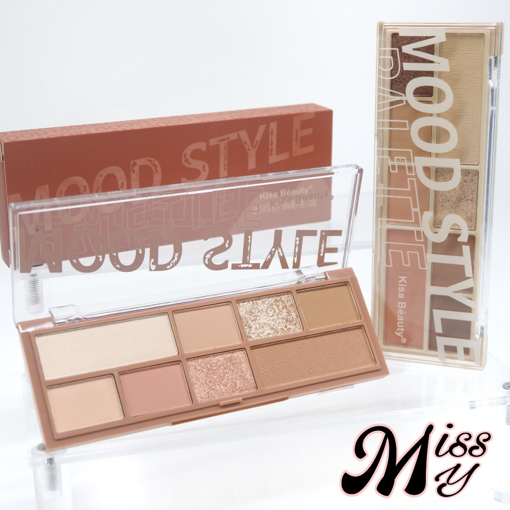 Kiss Beauty Mood Style Palette พาเลทแต่งตา ผสมชิมเมอร์ ให้สีเป็นธรรมชาติ no.87202