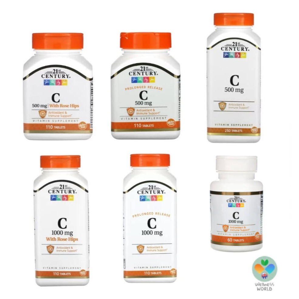 <พร้อมส่ง>  21st Century  Vitamin C  500 / 1,000 mg  - วิตามิน ซี vitaminc