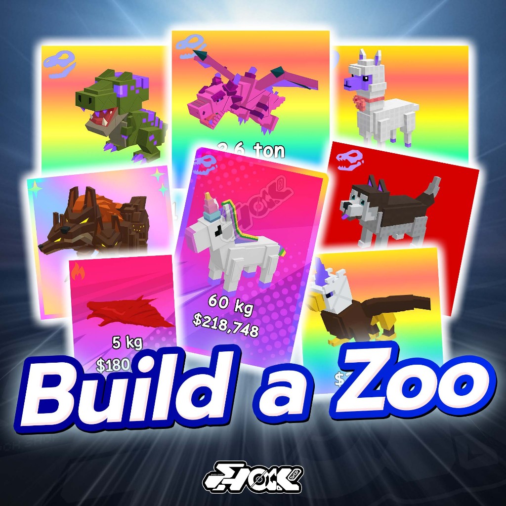 การ์ดเกม ไก่สัตว์เลี้ยง/รวมของต่างๆ แมพ Build a Zoo การ์ดสวยภาพคมชัด