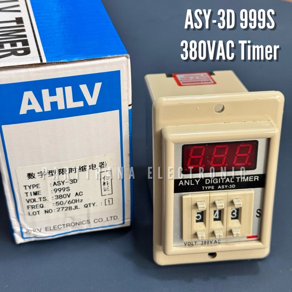 ASY-3D 999S 380VAC Timer สินค้าพร้อมส่งในไทย🚛💨💨