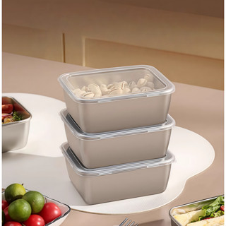 กล่องอาหารสแตนเลส 304 เกรดอาหาร 1 ใบ หนาแน่น แข็งแรง ปลอดภัย…