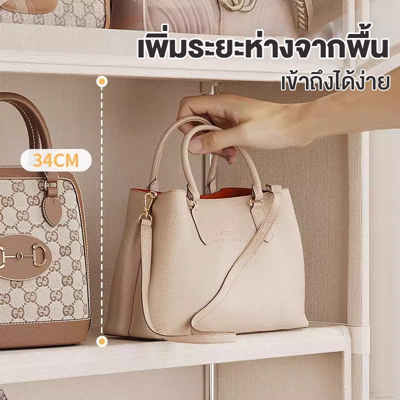 ตู้เก็บของ ตู้เก็บของเล่นและขนม PVCวัสดุ เป็นมิตรกับสิ่แวดล้อม สวยงามทนทาน ป้องกันฝุ่นและโปร่งใส  3/4/5 ชั้น - รูปที่ 6