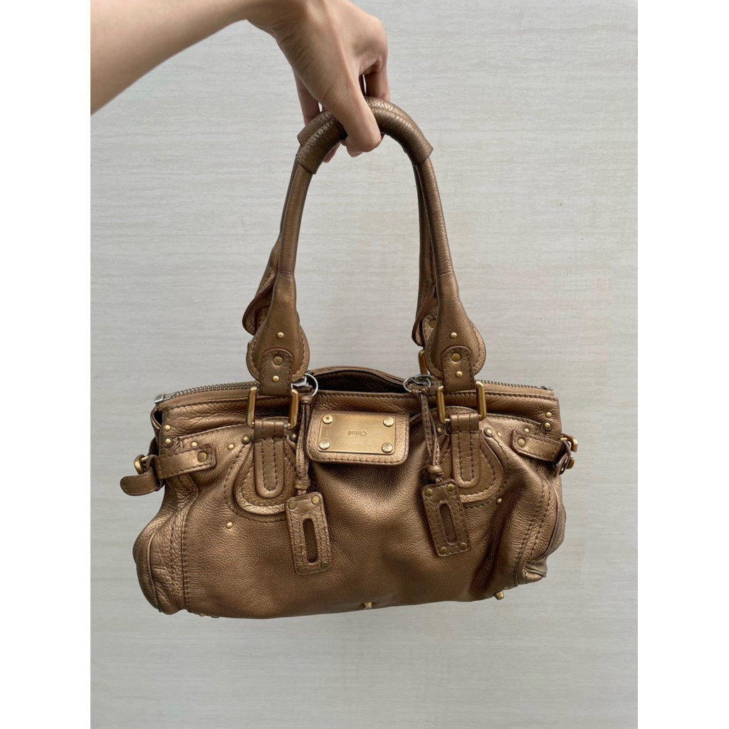 chloe paddington metallic bag แท้ 100% 🪶🔥