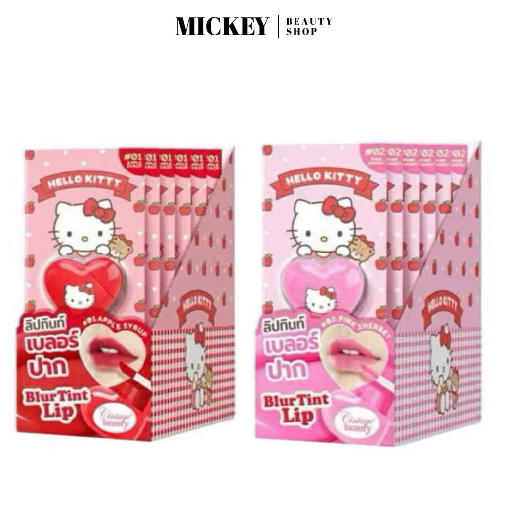 (ยกกล่องx6ชิ้น) ลิปทินท์เบลอร์ Cintage Hello Kitty เนื้อแมตต์เบลอปากละมุน ลิปคิตตี้ 💗❤️