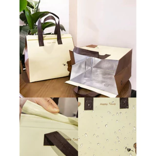 A069 พร้อมส่ง(แพค 25 ใบ) ลิ้ง 1ถุงเก็บความร้อน/ความเย็น ลายน่ารักก