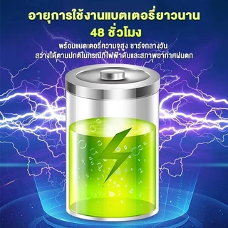🔥ซื้อ 1 แถม 1🔥ไฟโซล่าเซลล์ 2500W หลอดไฟโซล่าเซลล์ solar light ไฟตุ้ม3สี ไฟตั้งแคมป์ สปอตไลท์พกพา แบตนาน12-48ชั่วโม