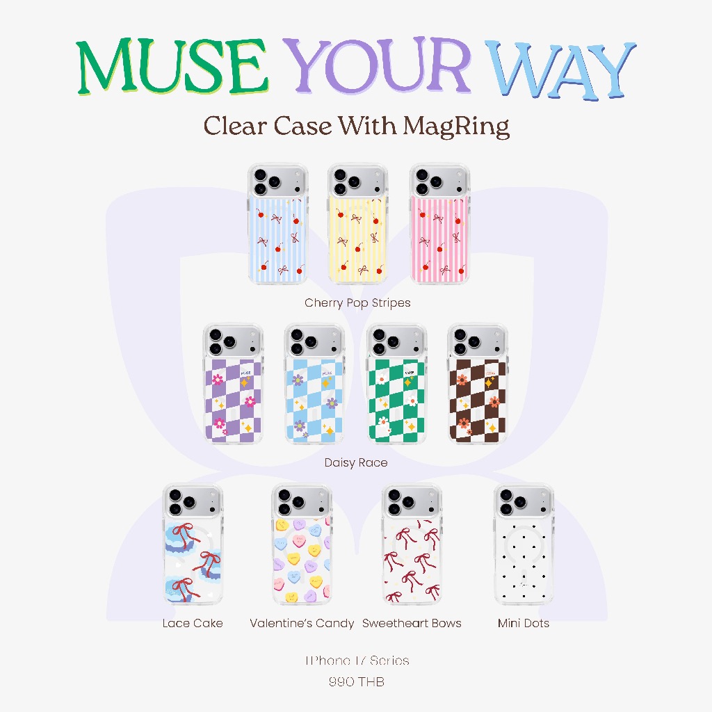 (17 Series)  Clear Case With MagRing MUSE Your Way Ver.4