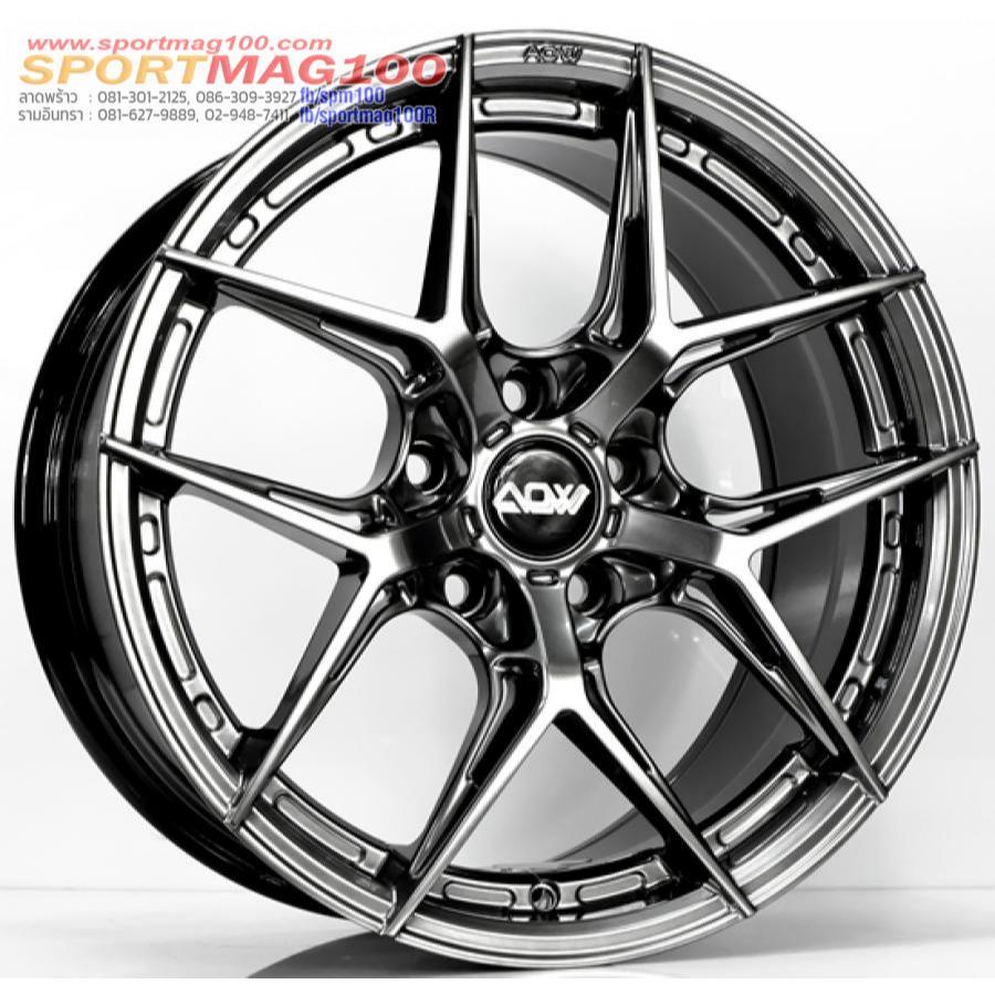 ล้อแม็ก AOW20 ขอบ 17 กว้าง 8.5นิ้ว 5รู114.3/112 Offset35 (ราคา4วง)