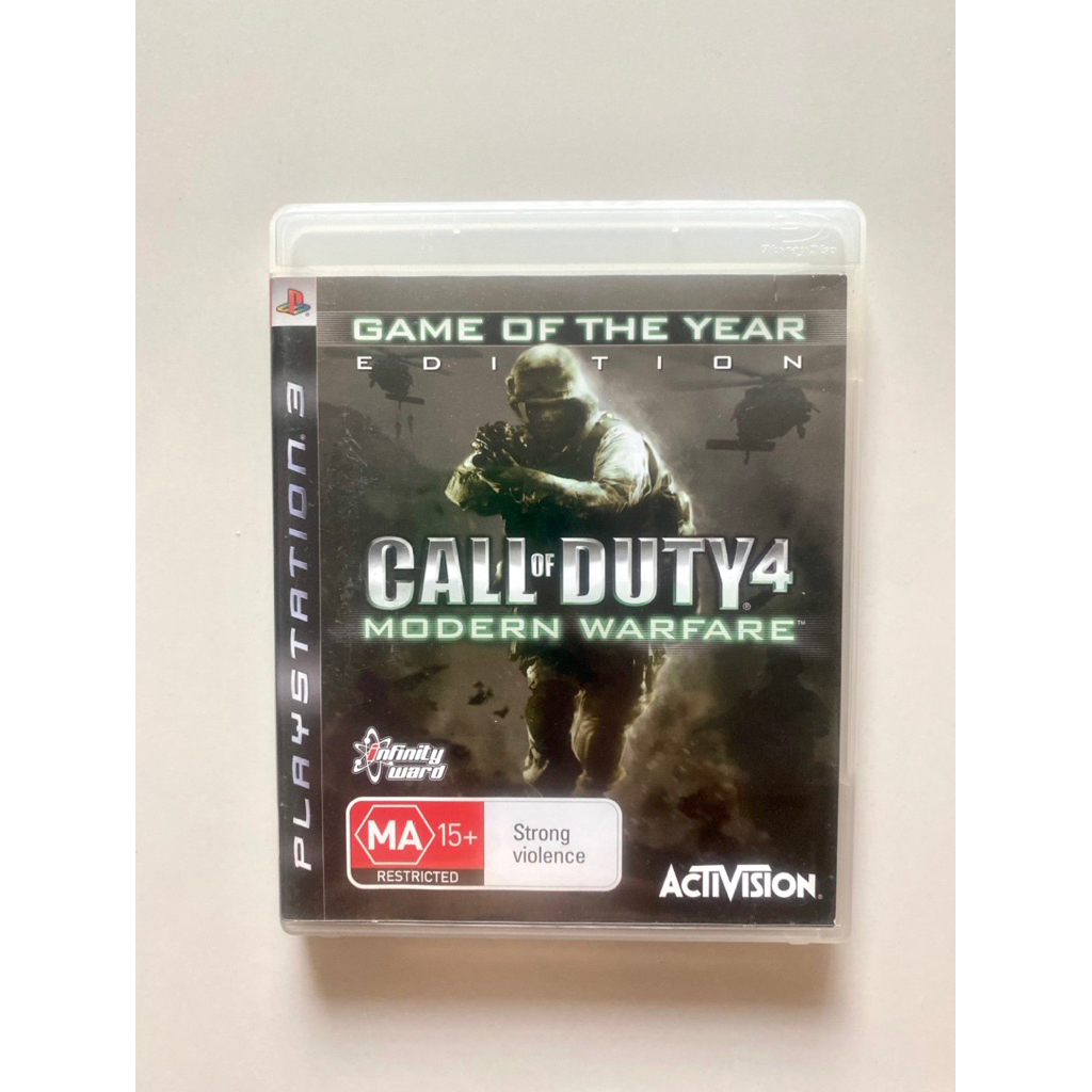 แผ่นเกมส์ Ps3 Call of duty 4 Modern Warfare game of the year Edition แผ่นเกม์แท้ Game Ps3 คอลออฟดูตี