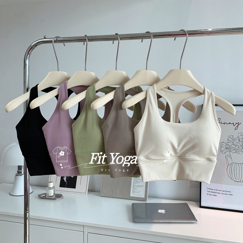 FitYoga เสื้อกั๊กกีฬาความแข็งแรงสำหรับผู้หญิงที่ใช้การรวบรวมชุดบรารูปแบบชุดชั้นในรูปแบบใหม่