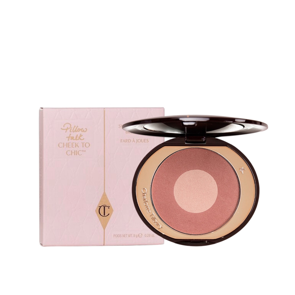 Charlotte Tilbury Cheek to Chic Brusher #Pillow Talk 8g บลัชออนสุดสวยหรู โทนสีนู้ดชมพูตุ่น