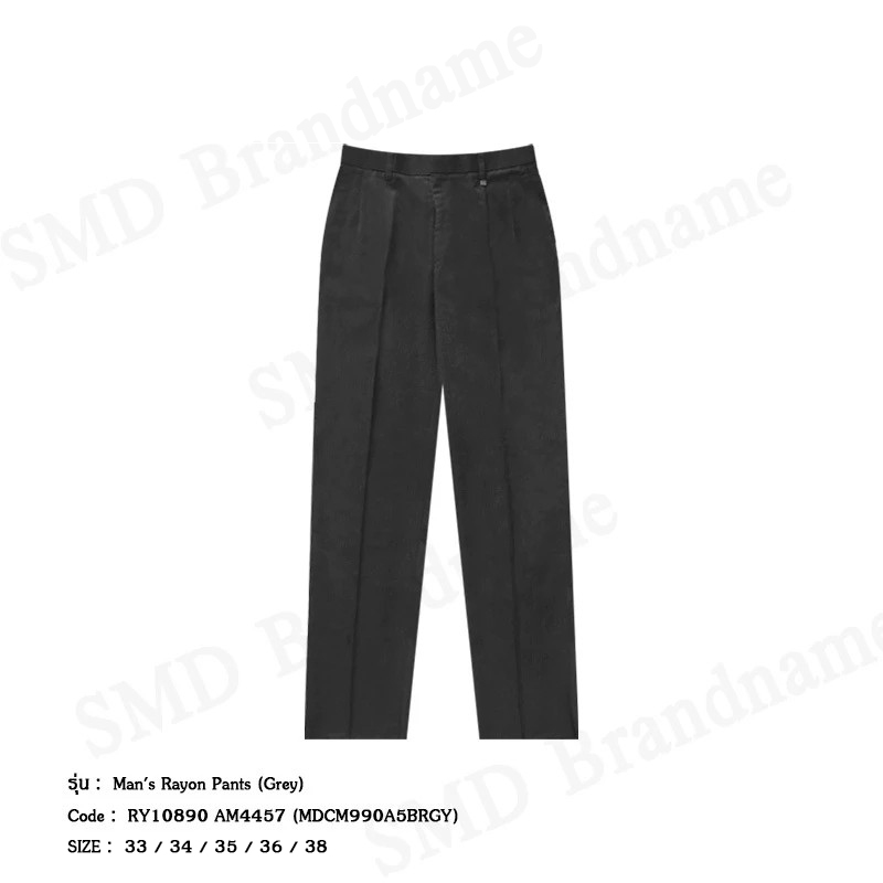 Arrow กางเกงสแล็คผู้ชาย ขายาว ทำงาน รุ่น Man's Rayon Pants (Grey) Code: Code RY10890 AM4457 (MDCM990A5BRGY)