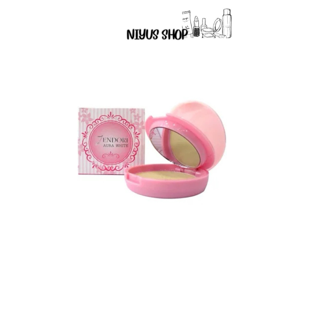 แป้งพัฟ Zendori Aura White 10g.  แป้งพัฟ เซนโดริ ออร่า ไวท์