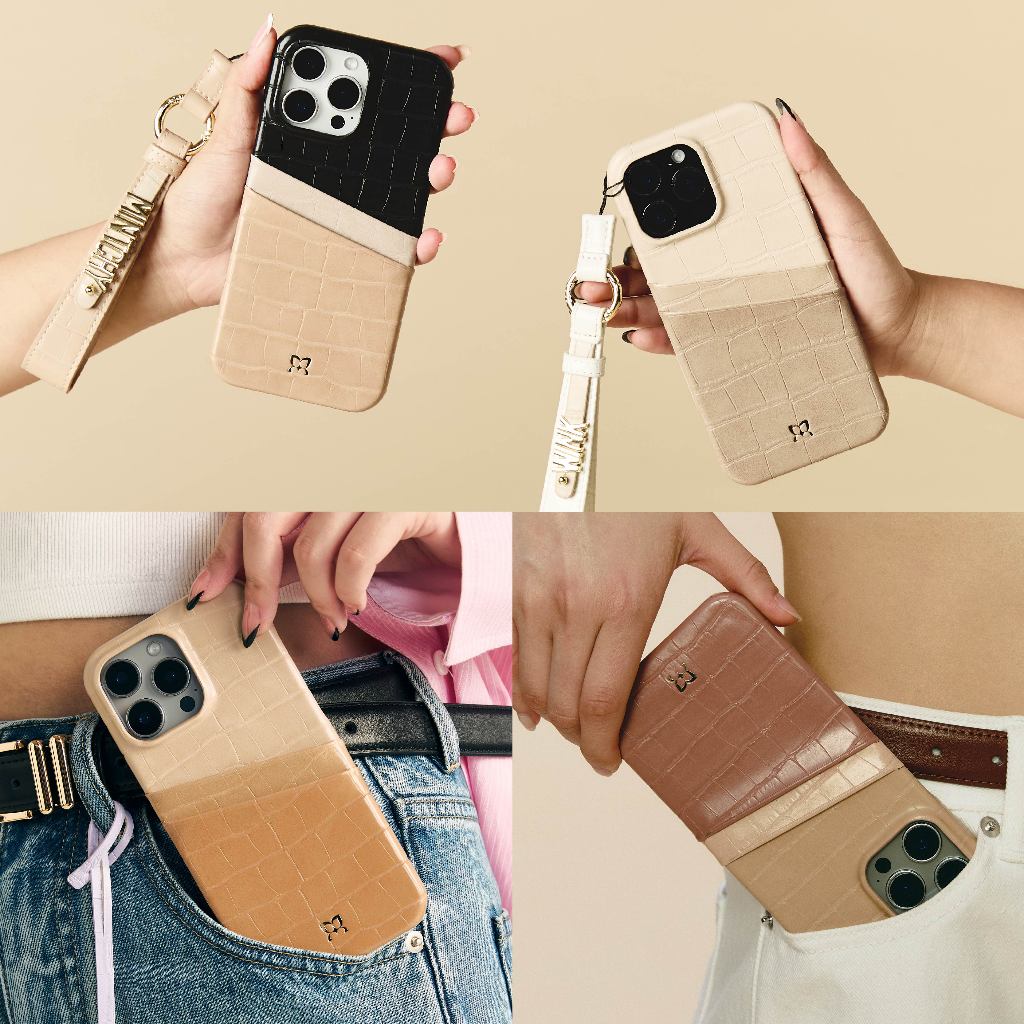 (16 series)MUSE 3Tone Card Holder Phone Case EARTH TONE