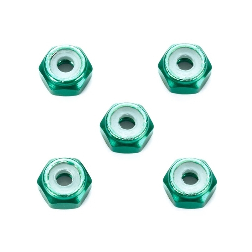 🔥 พร้อมส่ง 🔥 ล็อคนัท สีเขียว ของแท้100% TAMIYA 95424 2mm Aluminum Lock Nut (Green, 5pcs.)