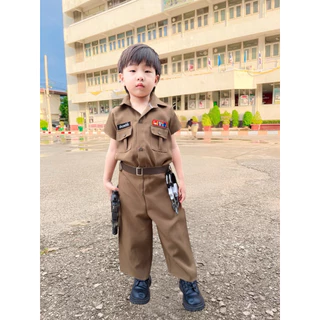 ตำรวจตัวน้อย (เซ็ท3เสื้อ+กางเกงหรือกระโปรง+เข็มขัด🔥ไม่รวมหมวก)