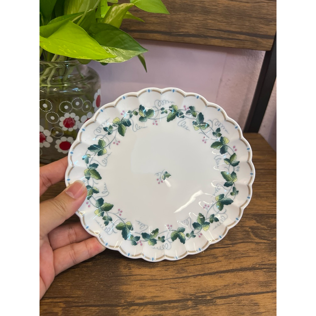 จานเล็ก จานแบ่งขนม Nikko Japan ขนาด 6“ (NK3001)