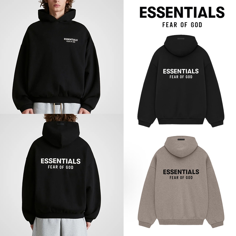ขายสินค้าของแท้เท่านั้น New Hot เสื้อ Fear of God Essentials SS22 Hoodie ชาย และหญิงเสื้อฮู้ดหลวม