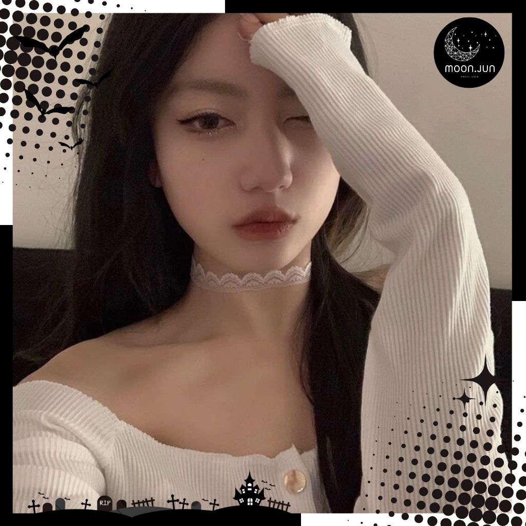 🔮 โชคเกอร์แฟชั่น สร้อยคอ เครื่องประดับคอ 🔮 A-112 พร้อมส่งจากไทย