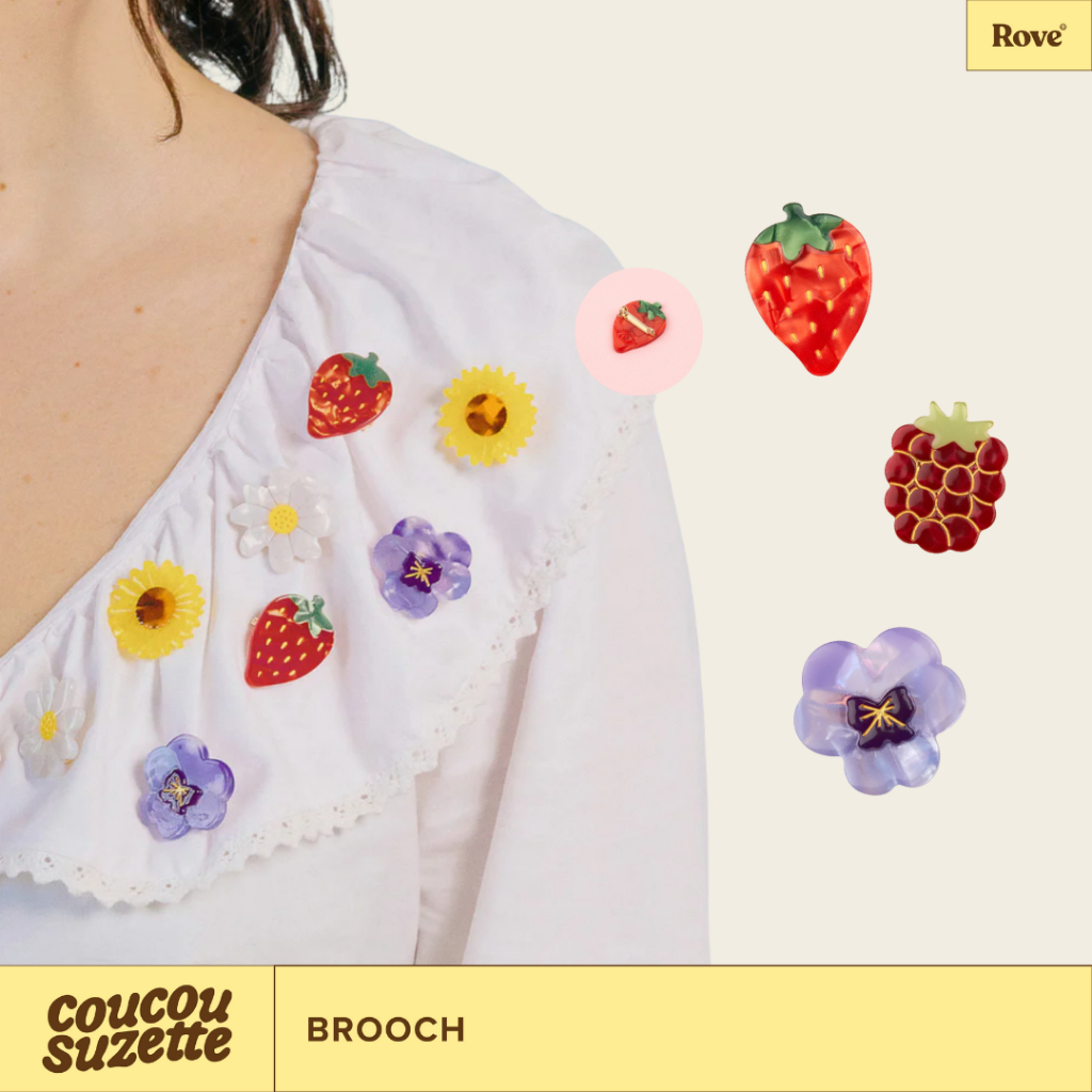 (พร้อมส่ง) Coucou Suzette Brooch เข็มกัดดีไซน์เก๋ ติดเสื้อผ้ากระเป๋า ของแท้