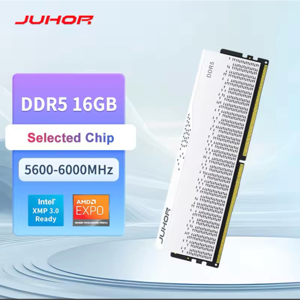 JUHOR RAM DDR5 ขนาด 16GB ความเร็ว 5600MHz 6000MHz