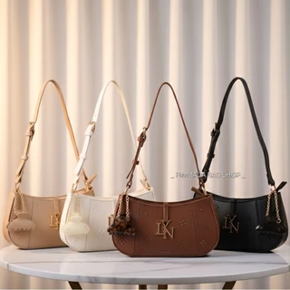 🌈พร้อมส่ง 𝐋𝐘𝐍 WENDY BRIGHTON SHOULDER BAG กระเป๋าทรงพอช-สะพายข้าง​ สาย​ 2 เส้น