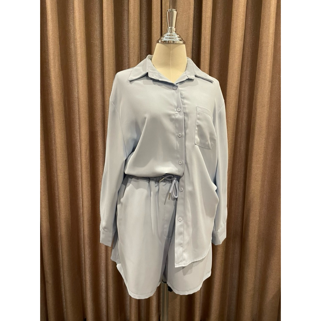 ชุด Set เสื้อแขนยาว กางเกงขาสั้น wanwan clothing