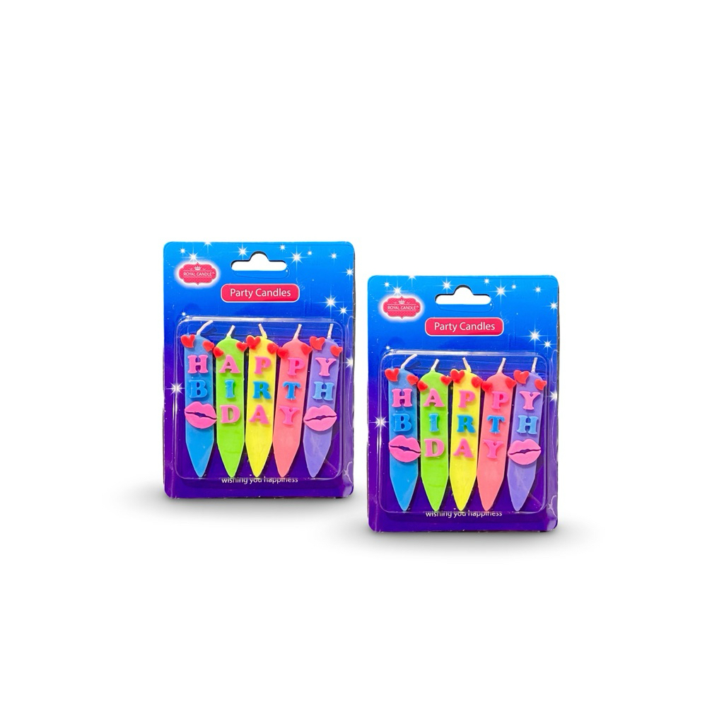 เทียนวันเกิด Birthday candle 5 เเท่ง (เเพ็ค 10 ชิ้น) รูปที่ 4