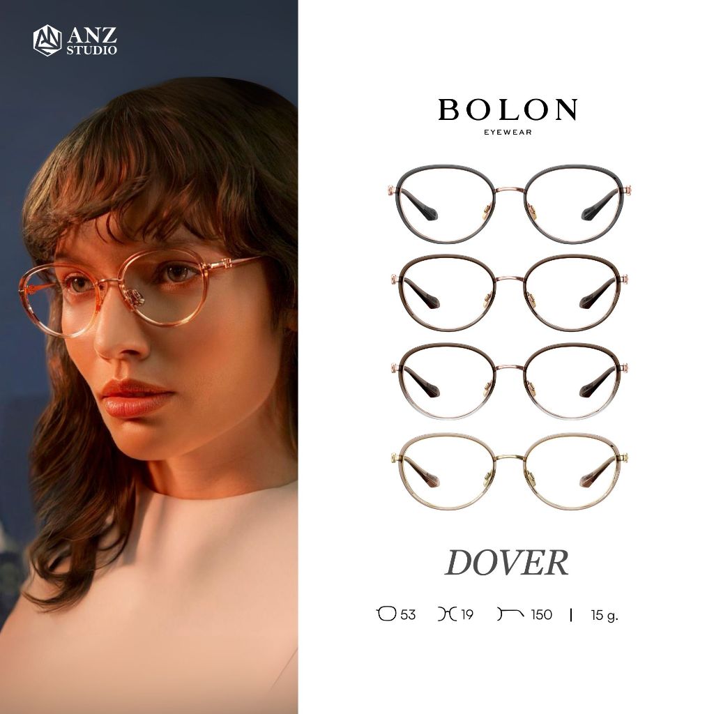 ANZ STUDIO | แว่นตา BOLON DOVER BA6065 – ทรง Oval โทนสีหวาน เรียบหรูเบาเป็นพิเศษ