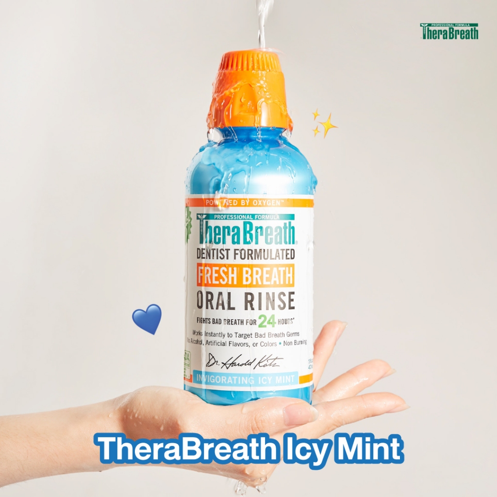 TheraBreath Fresh Breath (Icy Mint) | น้ำยาบ้วนปาก สูตรเย็นชื่นใจ ลดกลิ่นปาก ไม่มีแอลกอฮอล์ 473 ml ราคา ถูกที่สุด ดีลบีเคเค แกลเลอรีภาพที่ 8