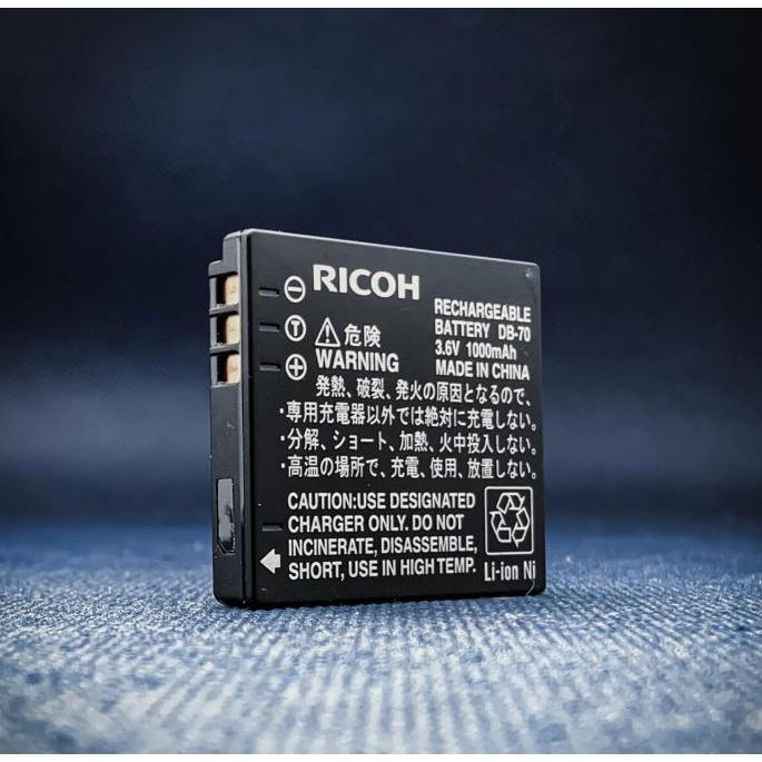 แบตเตอรี่ RICOH DB-70 ของแท้สำหรับ R10, caplior DB-70 DB70 Ricoh R6 R7 R8 R9 R10 CX1 CX2 แบตเตอรี่ b