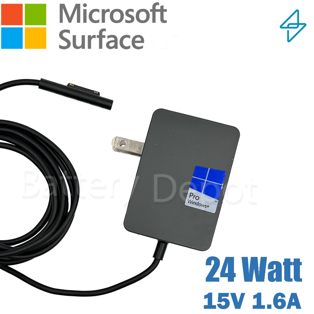 Microsoft Surface Adapter ของแท้ สำหรับ Surface Go / 2 / 3 / 4 Surface 1735 ค่าไฟ 24W 15V 1.6A สายชาร์จ Surface
