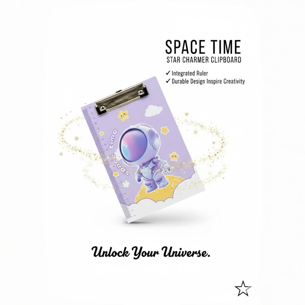 คลิปบอร์ด A5 แผ่นรองเขียน กระดานรองเขียนเครื่องเขียนลายการ์ตูน - รูปที่ 7