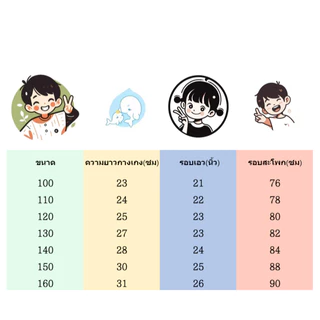 พร้อมส่งในไทย กางเกงยีนส์เด็กขาสั้น ไซส์100-150 มีเก็บเงินปลายทาง #42