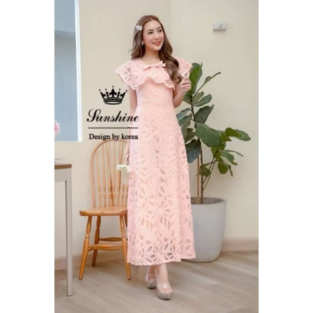 เดรสลูกไม้ 3XL LADYSUNSHINE