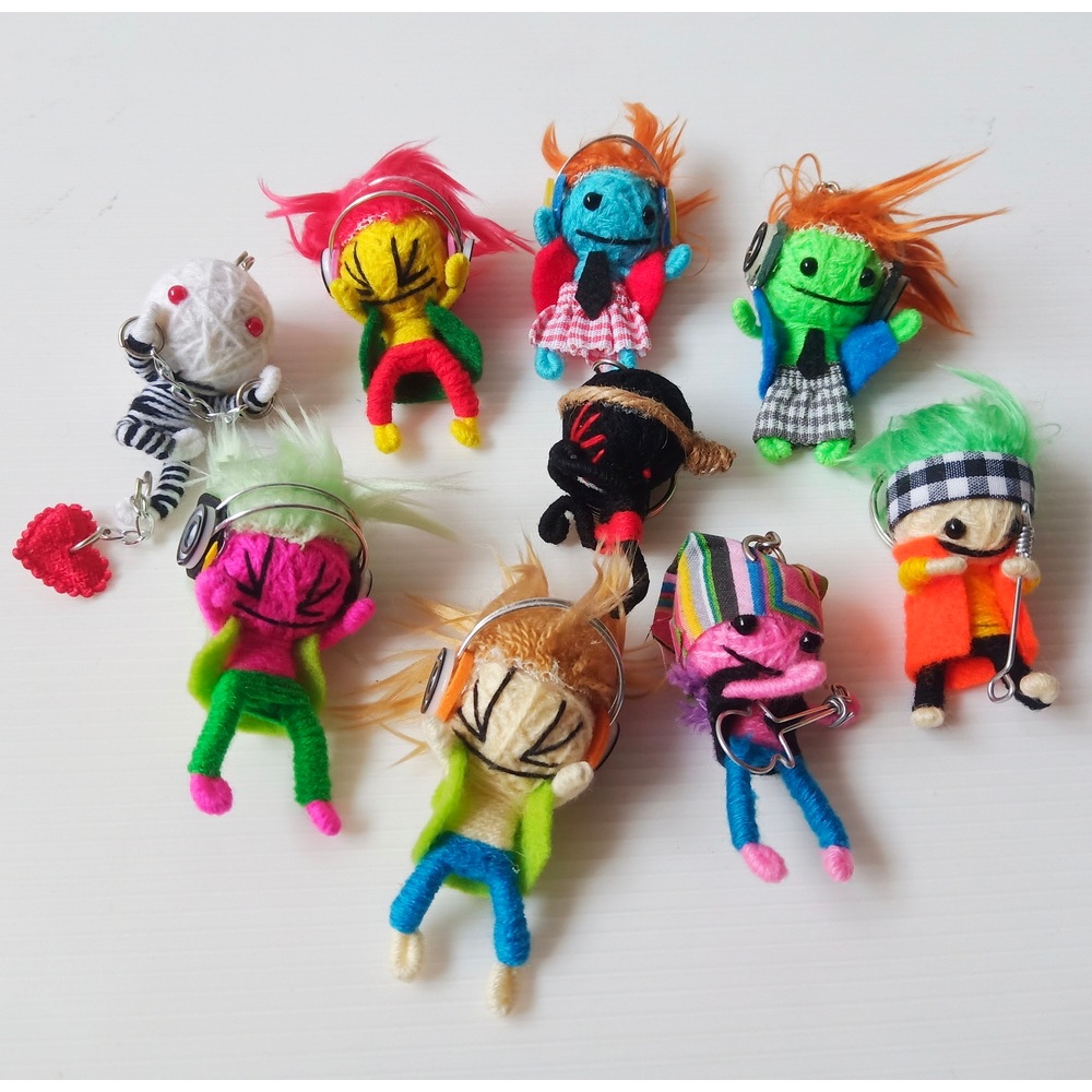 พวงกุญแจ ตุ๊กตาวูดู Unique Voodoo Doll Keychain – Handmade with Love for Bags and Keys #6