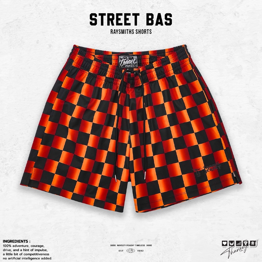กางเกงบาส Street Bas รุ่น RAY SMITHS CHECKERS (Limited Edition) เนื้อผ้าพรีเมี่ยม ทรงสวย มีไซส์ใหญ่ถ