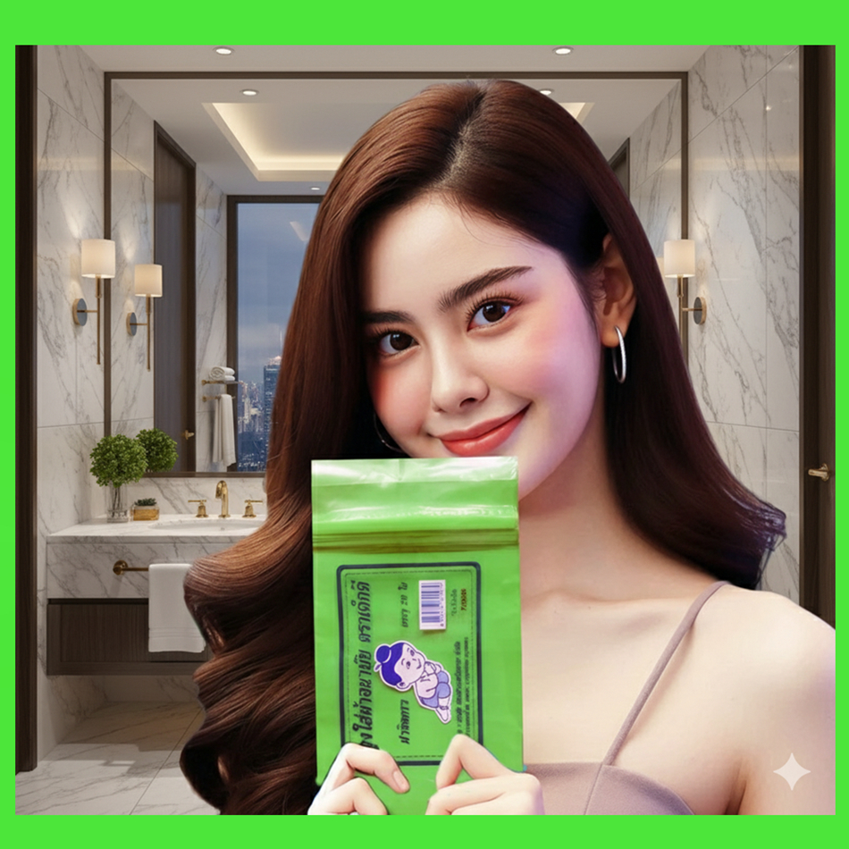 ตราเด็กดีถุงใส่ผ้าอนามัยใช้แล้วทิ้งเนื้อถุงเขียวไฮโซจำนวน1ห่อ/20ใบ