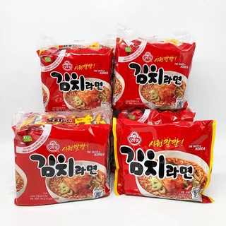 มาม่าเกาหลี ยกแพ็ค 5 ห่อ OTTOGI Kimchi Ramyun กิมจิรามยอน 120g นำเข้าจากเกาหลี 김치라면