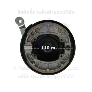 (DRUFM110) ดรัมเบรคหน้าขนาด 110 มิล รุ่นผลิตจากเหล็กและอลูมิเนียมหนา ทน แข็งแรงมาก พร้อมส่งจากโรงงานในไทย