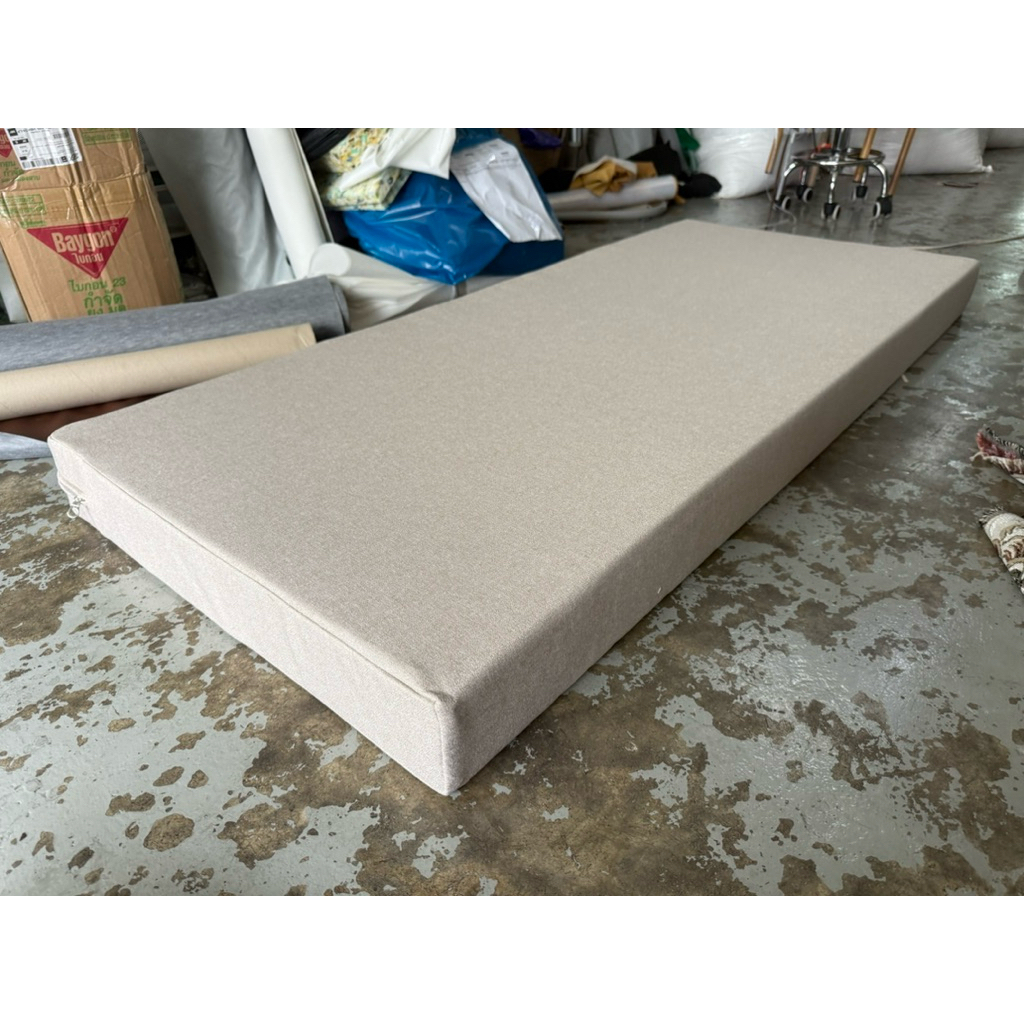 เบาะรองนั่ง (ปลอก +ใส้ฟองน้ำ) ขนาด 63 x 181 cm.หนา 4 นิ้ว