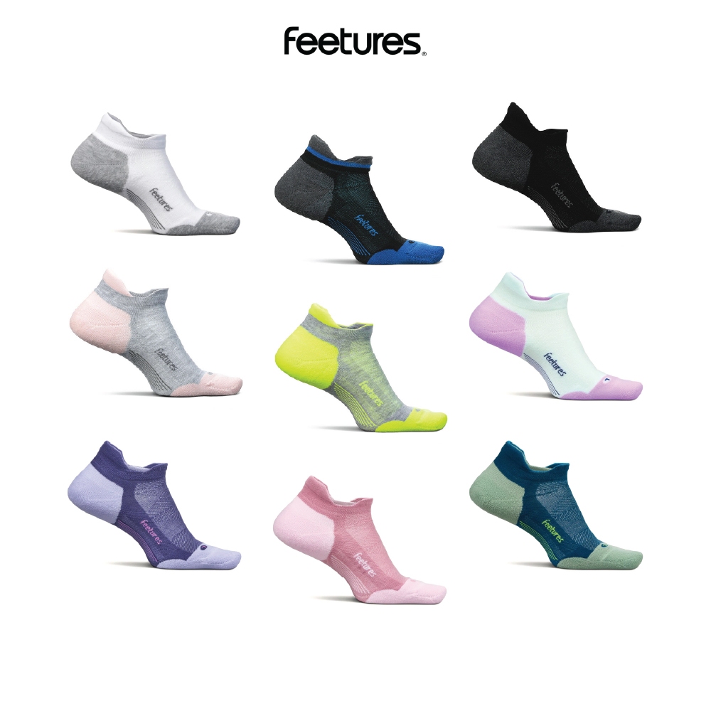 FEETURES ELITE MAX CUSHION SOCKS | NO SHOW | ถุงเท้าวิ่ง