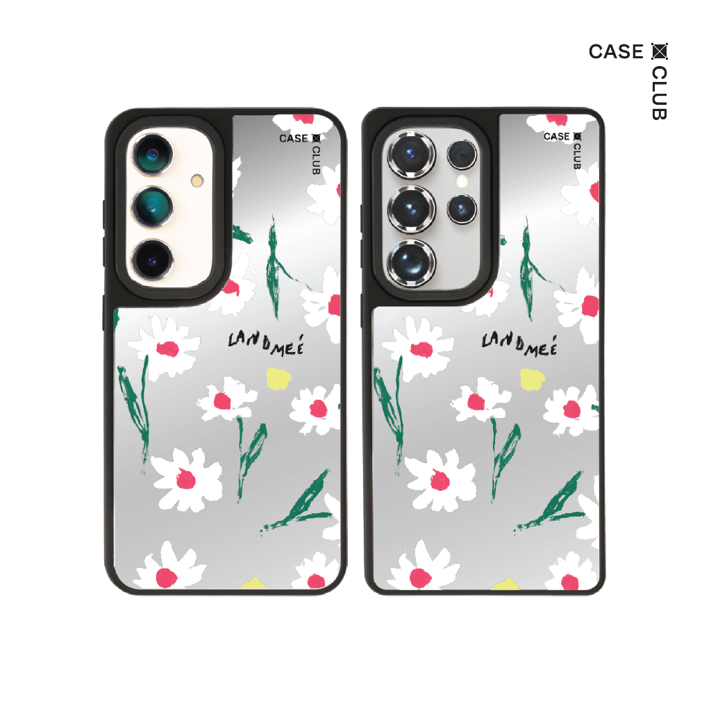 CaseClub เคส ซัมซุง เคส Samsung เคส กระจก ลาย Dear Landmee สำหรับ Galaxy S25 Ultra / S25 /S24 Ultra 