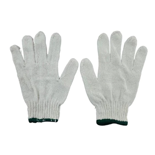 **(ยกถุง 10โหล)** ถุงมือผ้า ถุงมือทอผ้าฝ้าย อย่างหนา (สีขาว/สีเทา/สีลาย) SB+