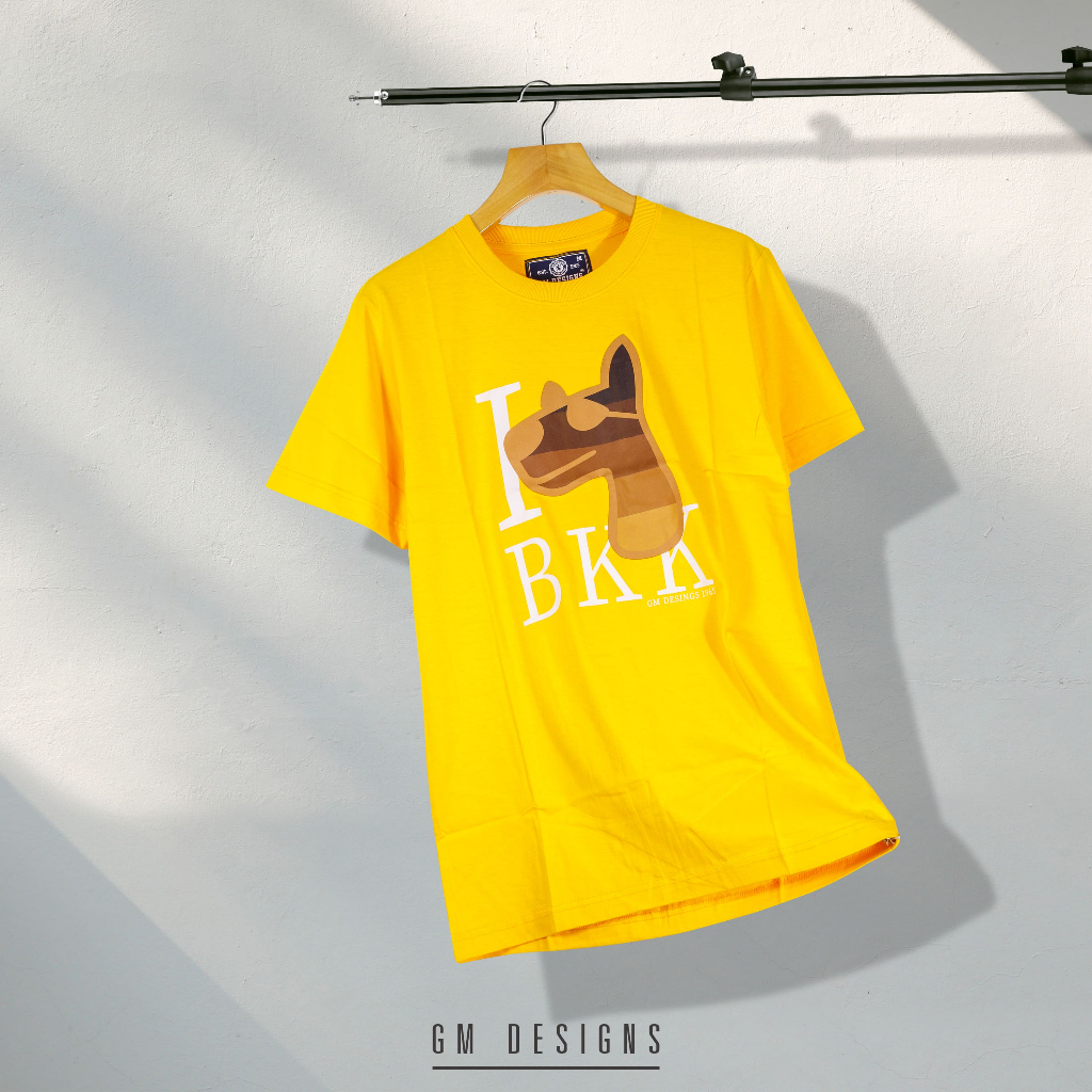 GMDesign - เสื้อยืด GM เสื้อยืดคอกลมชาย หมากลางอก ผ้าคอตตอน นุ่มสบาย ผู้ชายและผู้หญิงGM2983/1