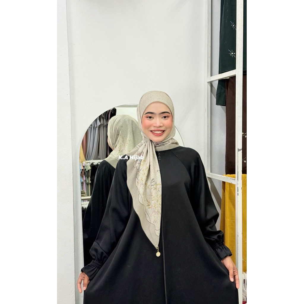 ผ้าคลุมบาวาพิมพ์ลายติดเพชร สินค้างานแบรนด์มาเลย์ ตะกร้าที่ 2