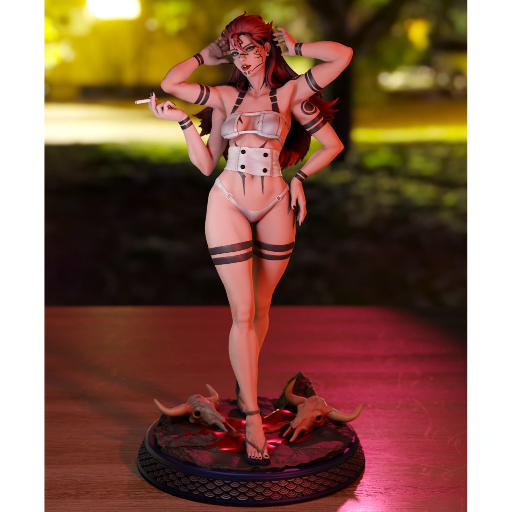 Sukuna[Female] - Jujutsu Kaisen โมเดลการ์ตูน ฟิกเกอร์ 3D Printing Model 1/8–1/6 [โมเดลเรซิ่นไม่ทำสี]