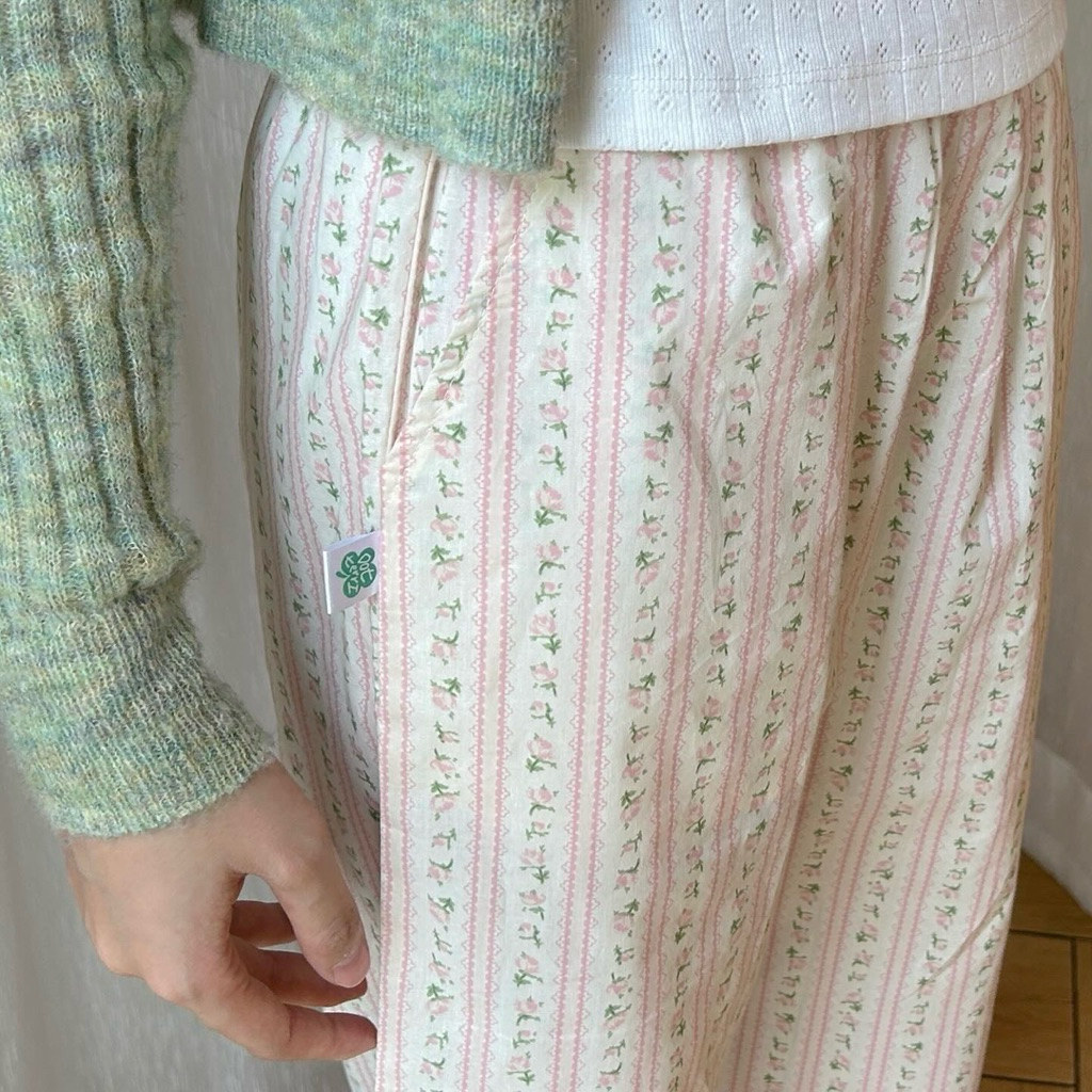 dotteri.ga - กางเกงขายาว ( ซับในครึ่งตัว ) ลายดอกไม้ รุ่นที่ 2 ( The pollen pants )