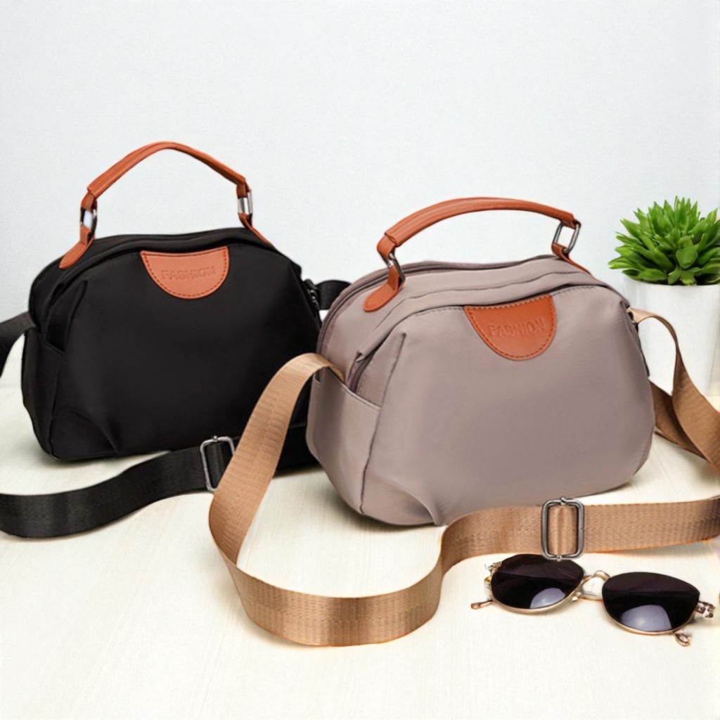 [BG35] กระเป๋าสะพายข้าง ผ้าไนลอน ดีไซน์คลาสสิค ผ้าอ็อกซ์ฟอร์ด กันน้ำ กระเป๋าถือสะพายไหล่ ปรับสายได้